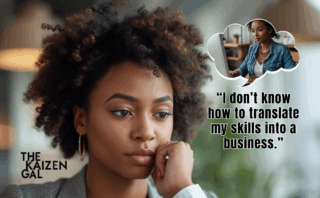 A Black female employee-turned-solopreneur learning to sell her own value